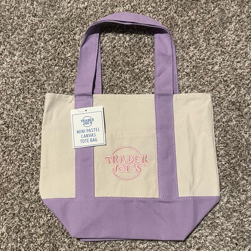 [VIRAL] Trader Joe’s Purple Mini Canvas Tote